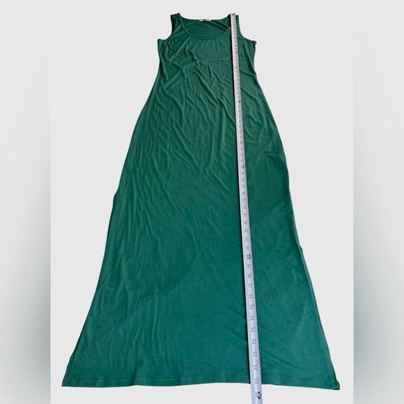 MICHAEL STARS Maxi Dress, Side Slit, Pull-On, Color Green, Size Medium - Picture 9 of 12